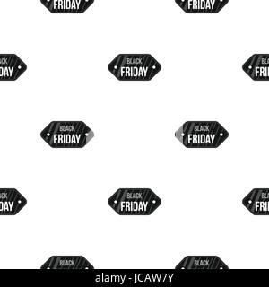 Black Friday sale tag pattern flat Stock Vector