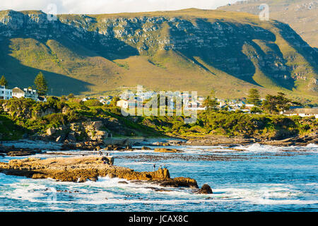 HERMANUS, SOUTH AFRICA - 4 OCTOBER 2015: Unidentified people in Hermanus for Whale Festival. Hermanus is famous for Southern Right Whale watching. Stock Photo