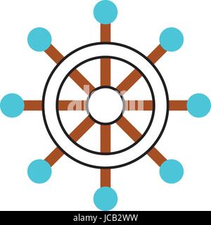 boat timon isolated icon Stock Vector