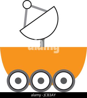 Space explorer car icon Stock Vector
