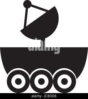 Space explorer car icon Stock Vector