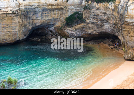 Loch Ard Gorge, Port Campbell on the Great Ocean Road, South Australia, near the Twelve Apostles Stock Photo