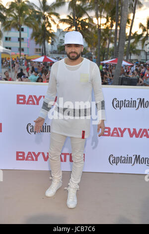 Paramount Pictures' World Premiere of 'Baywatch' on the beach in Lummus Park Ocean Drive & 7th ST. in Miami Beach,  Featuring: Nacho Where: Miami Beach, Florida, United States When: 13 May 2017 Credit: JLN Photography/WENN.com Stock Photo