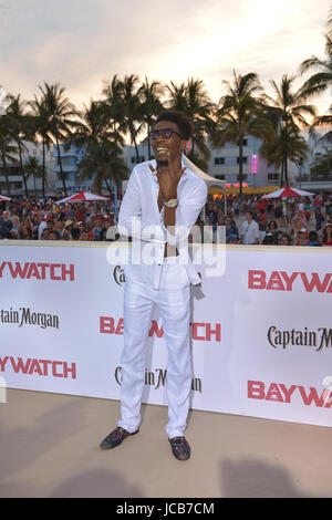 Paramount Pictures' World Premiere of 'Baywatch' on the beach in Lummus Park Ocean Drive & 7th ST. in Miami Beach,  Featuring: Desiigner Where: Miami Beach, Florida, United States When: 13 May 2017 Credit: JLN Photography/WENN.com Stock Photo