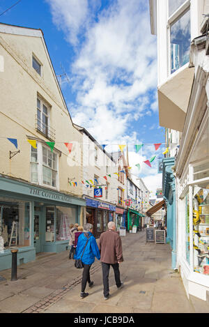 Monmouth town centre and it's historic buildings, Monmouthshire, Wales, UK Stock Photo