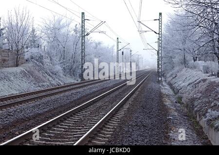 Down Gipsy Hill to London Winter 1985/86 View Northward Railway Photo 