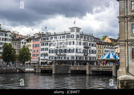 cloudy zurich Stock Photo