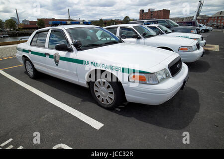 US national park service u.s. park ranger ford crown vic vehicle Boston USA Stock Photo