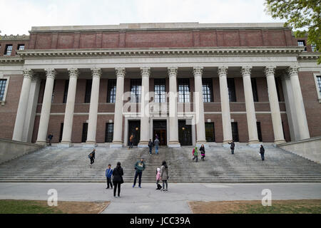 harry elkins widener memorial library Harvard university campus cambridge Boston USA Stock Photo