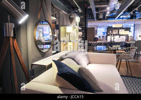 CB2 Furniture Store Interior, NYC, USA Stock Photo