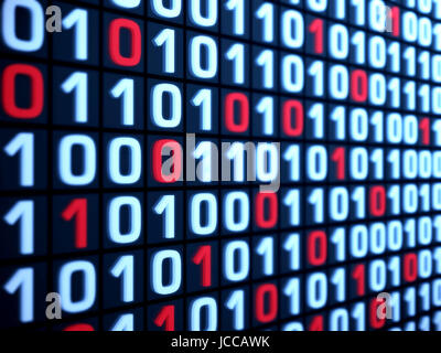 3D Hacking code data flow stream on sepia. Computer screen with ...