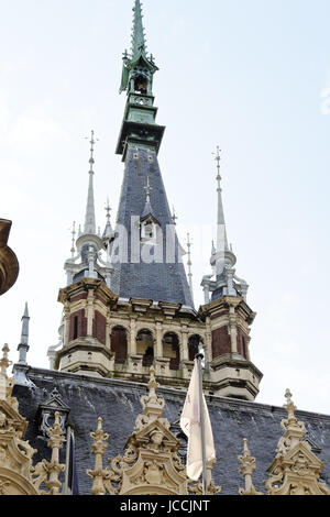 tower of Benedictine Palace in Fecamp town, France. Stock Photo