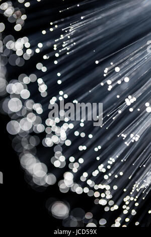 Fiber optics background with lots of light spots Stock Photo