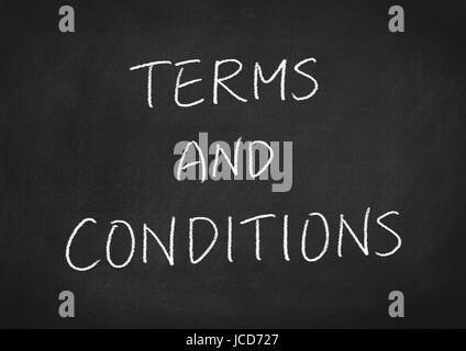 terms and conditions Stock Photo