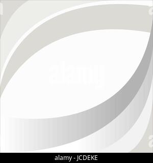 Grey white waves pattern frame with empty space Stock Vector