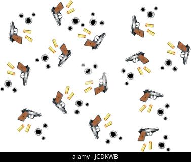 Pattering from weapon Stock Vector