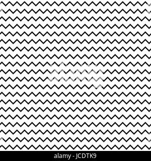 Black and white seamless zigzag line pattern Stock Vector