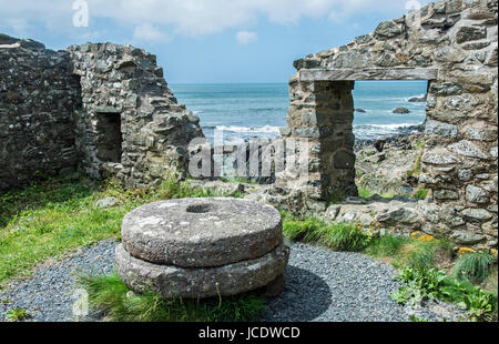 Old Mill Ruins Trefin Pembrokeshire Coast Stock Photo