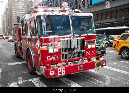 New York fire engine FDNY Engine 10 FDNY Ladder ,New York City, USA ...