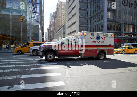 fdny ambulance New York City USA Stock Photo