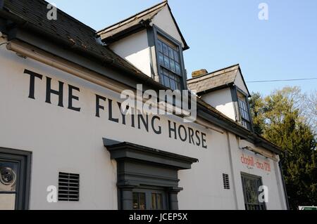 The Flying  Horse, Clophill, Bedfordshire Stock Photo