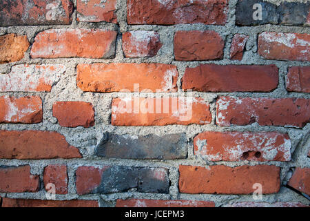 Brickwall texture in orange and grey Stock Photo