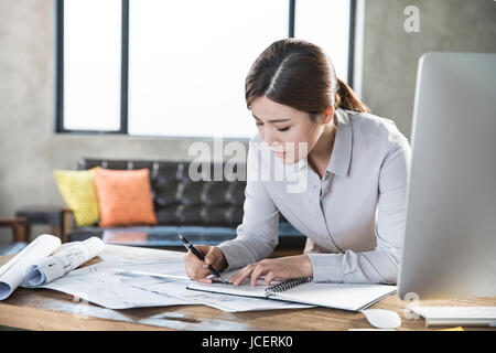 Portrait of female architect at office Stock Photo