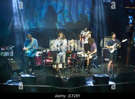 Manchester, UK. 14th Jun, 2017. Australian psychedelic rock band King Gizzard and the Lizard Wizard play the Albert Hall, Manchester, UK, 14th June Credit: John Bentley/Alamy Live News Stock Photo