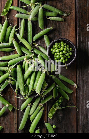 Young green peas Stock Photo