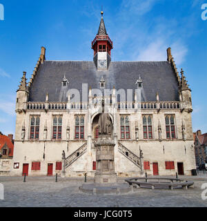 Town Hall of Damme, Belgium. Stock Photo
