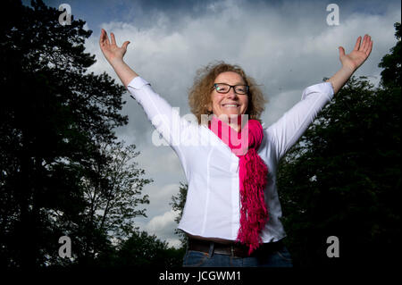 Juliet Davenport, CEO of Good Energy, a green energy supplier in Chippenham, Wiltshire, UK. Stock Photo