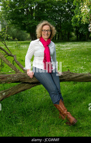 Juliet Davenport, CEO of Good Energy, a green energy supplier in Chippenham, Wiltshire, UK. Stock Photo