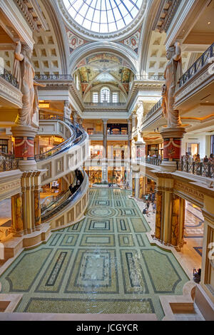 The interior architecture of Caesars Palace, Las Vegas, Nevada, United States Stock Photo