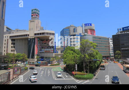 Yokohama station downtown cityscape in Yokohama Japan. Stock Photo