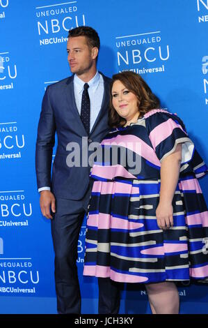 Justin Hartley and Chrissy Metz attending the 2017 NBCUniversal Upfront event at the Radio City Music Hall in New York City, New York.  Featuring: Justin Hartley, Chrissy Metz Where: New York City, New York, United States When: 15 May 2017 Credit: Dan Jackman/WENN.com Stock Photo