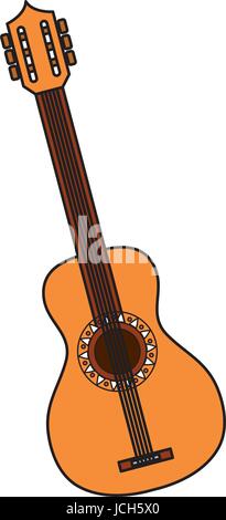guitar instrument isolated icon Stock Vector