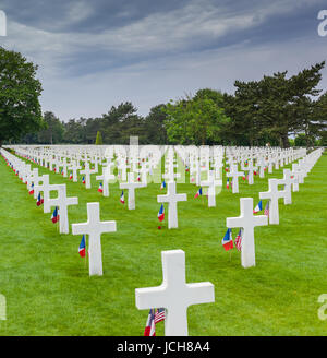 American Cemetry, Normady France Stock Photo