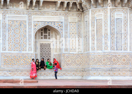Itimad-ud-Daula-Mausoleum, oder auch, Baby Taj, Agra, Uttar Pradesh, Indien, india Stock Photo