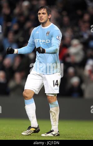 Roque Santa Cruz of Manchester City makes his debut during the