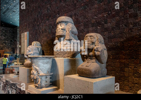 Interior of The National Museum of Anthropology (Museo Nacional de Antropologia, MNA) - Mexico City, Mexico Stock Photo