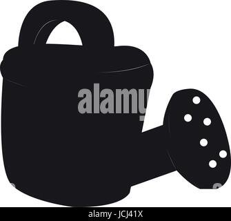 Isolated watering can silhouette Stock Vector