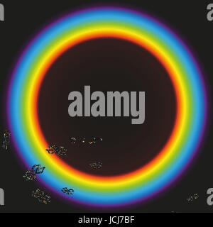 Pattern on the background with a rainbow Stock Vector
