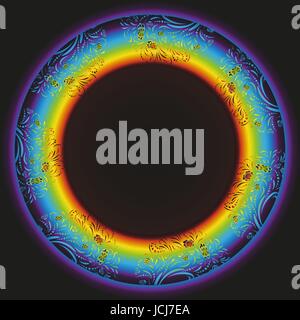 Pattern on the background with a rainbow Stock Vector