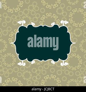 Vintage seamless pattern background. Vector illustration endless design. Abstract geometric frame. Stylish decorative label. Geometric ornament. Feminine oriental style Stock Vector