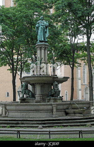 Der Heinrichsbrunnen in Braunschweig Stock Photo