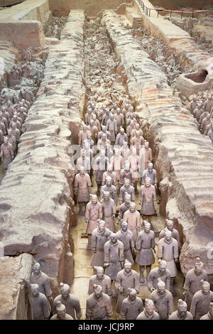 Warriors Terracotta Army, UNESCO, Xian, China Stock Photo