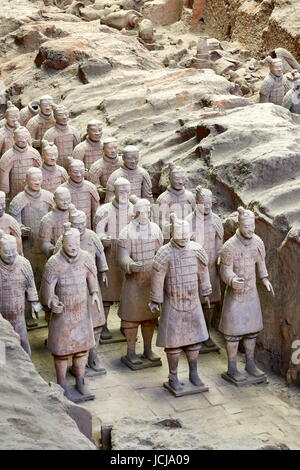 Warriors Terracotta Army, UNESCO, Xian, China Stock Photo