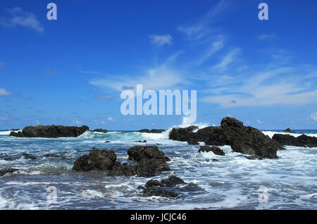 Breakers at Caño Island, Osa Peninsula, Costa Rica Stock Photo