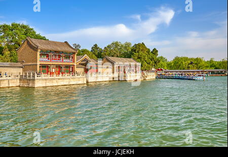 Kunming Lake near Summer Palace, Beijing, China Stock Photo