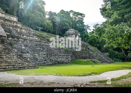 Mayan ruins of Palenque - Chiapas, Mexico Stock Photo